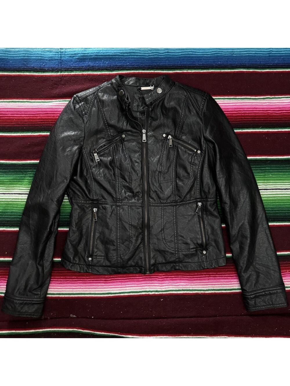 J2 Black Faux Leather Jacket